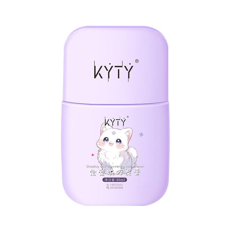 KYTY Hair Styling Cream, Hair Care Comb, Hair Styling Cream for Frizzy Bangs, Portable